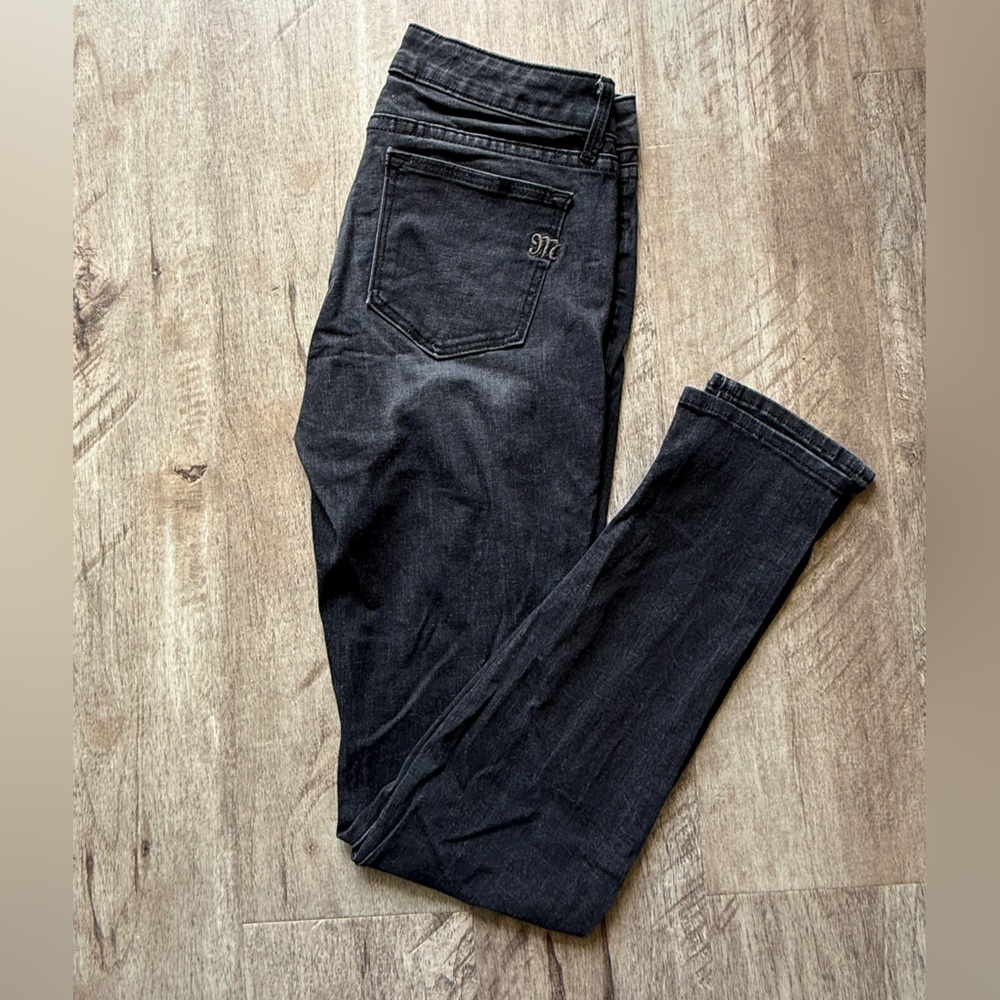 Women’s Y2K Miss Me Black/Gray Ashley Low Rise Jeggings Size 28